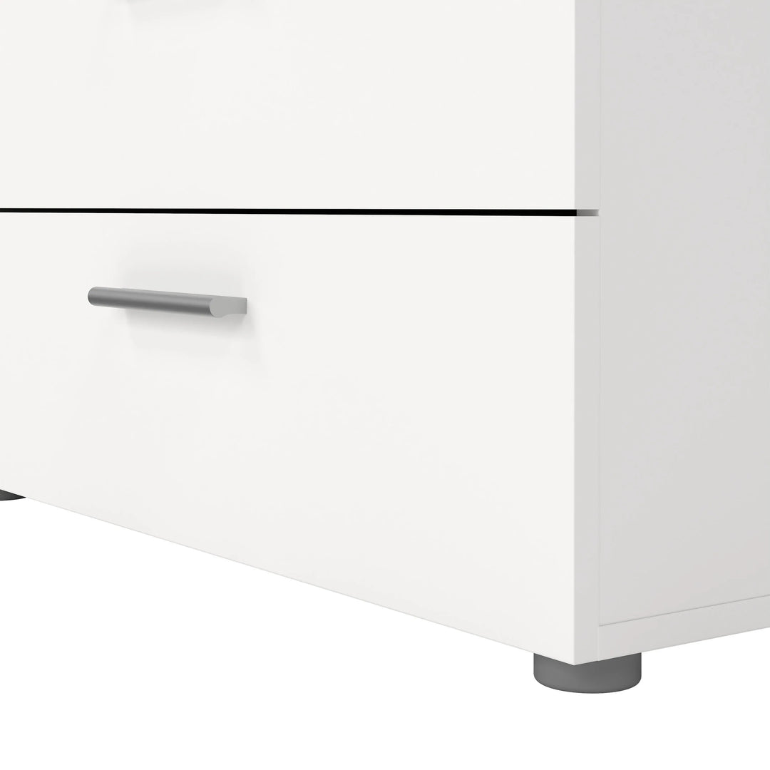 Pepe Wide Chest of 8 Drawers (4+4) in White - TidySpaces