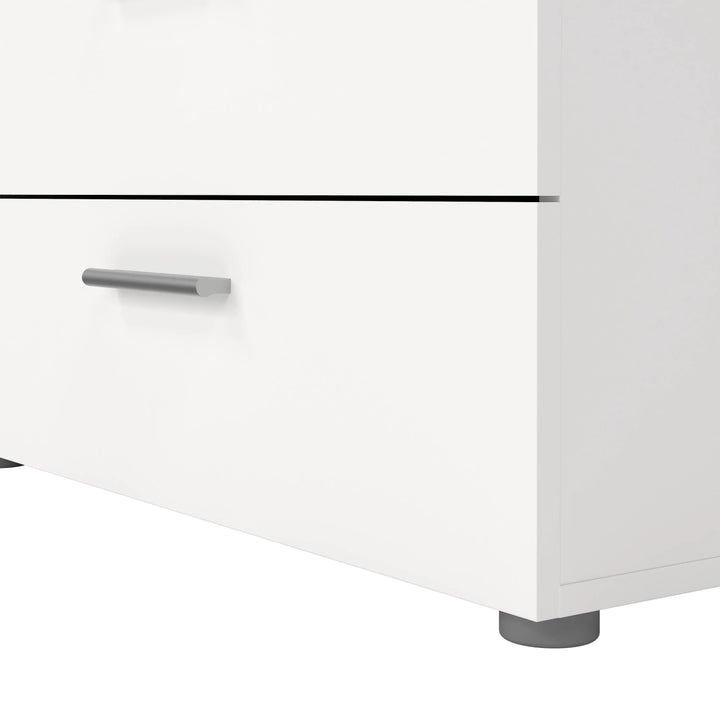 Pepe Wide Chest of 8 Drawers (4+4) in White - TidySpaces