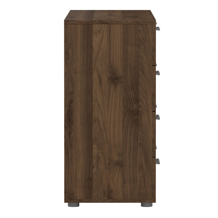 Pepe Wide Chest of 8 Drawers (4+4) in Walnut - TidySpaces