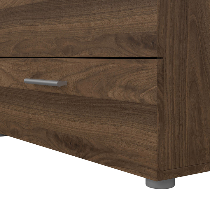Pepe Wide Chest of 8 Drawers (4+4) in Walnut - TidySpaces
