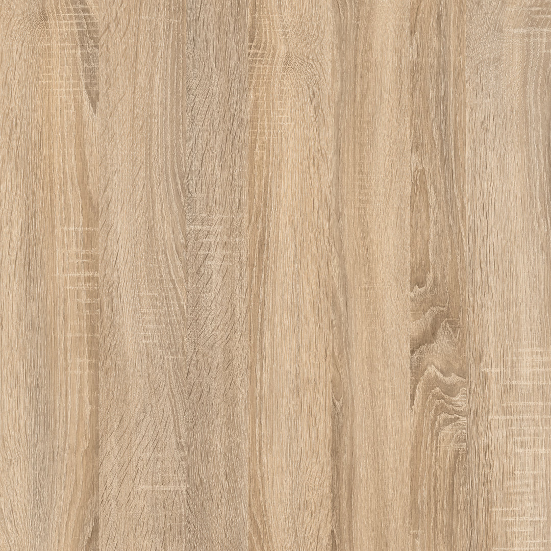 Basic Tall Wide Combination Storage in Oak 4 Shelves with 2 Oak Doors