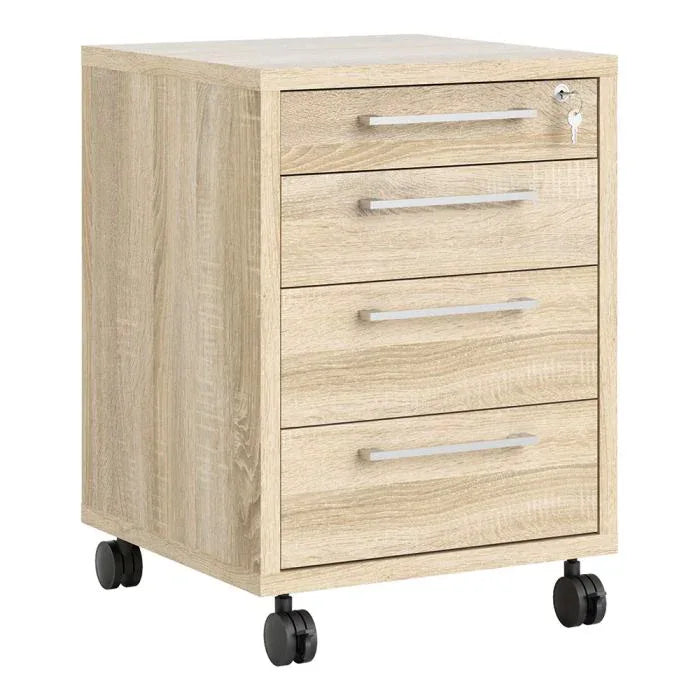 Prima Mobile Cabinet in Oak - TidySpaces