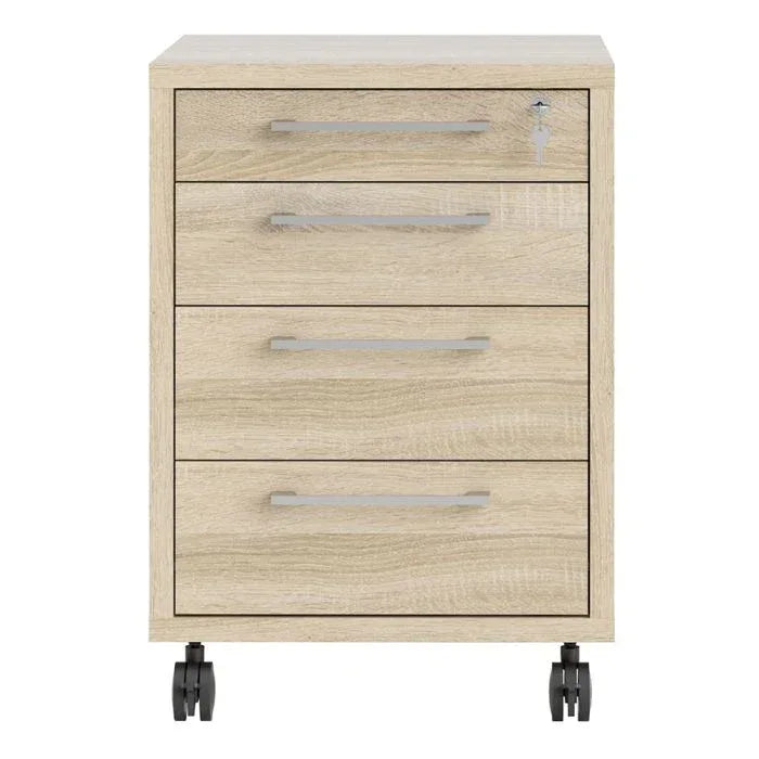 Prima Mobile Cabinet in Oak - TidySpaces