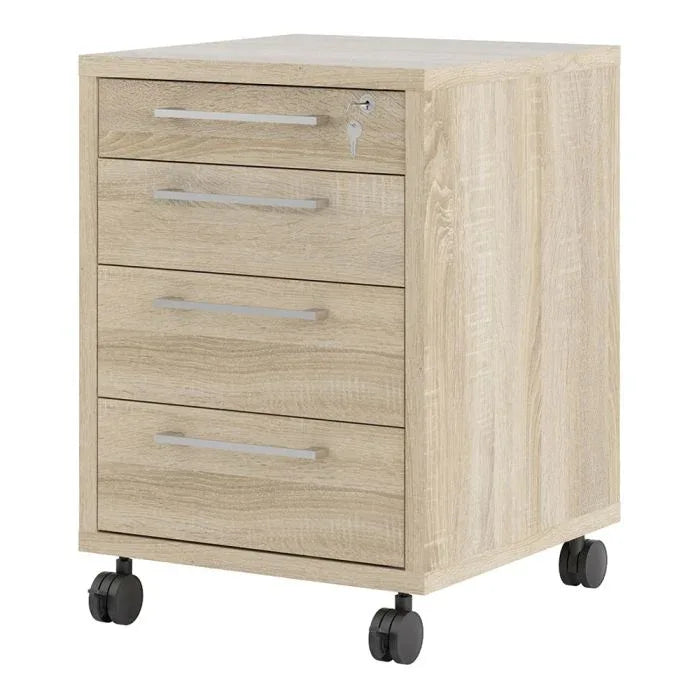 Prima Mobile Cabinet in Oak - TidySpaces