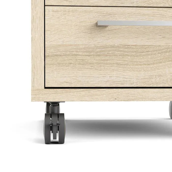 Prima Mobile Cabinet in Oak - TidySpaces