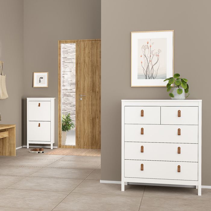 Barcelona 3 Piece Bundle, Bedside, Chest and 3 Door Wardrobe - TidySpaces