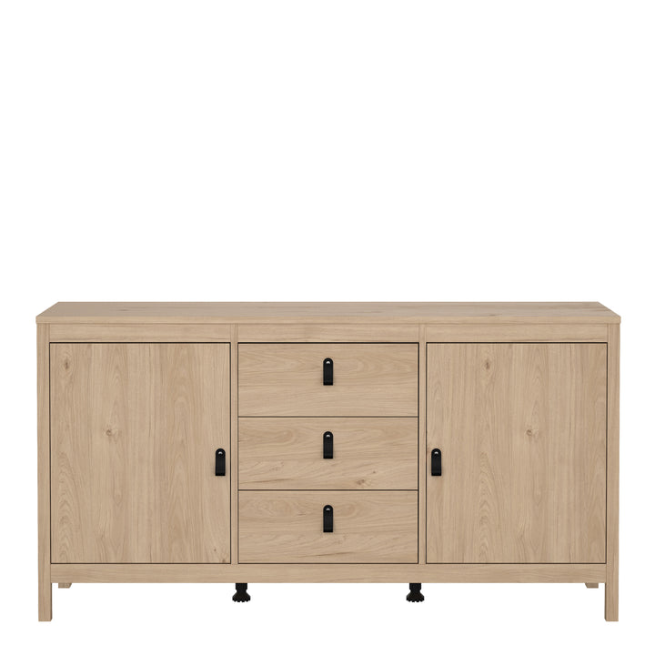 Barcelona Sideboard 2 Doors + 3 Drawers in Jackson Hickory Oak