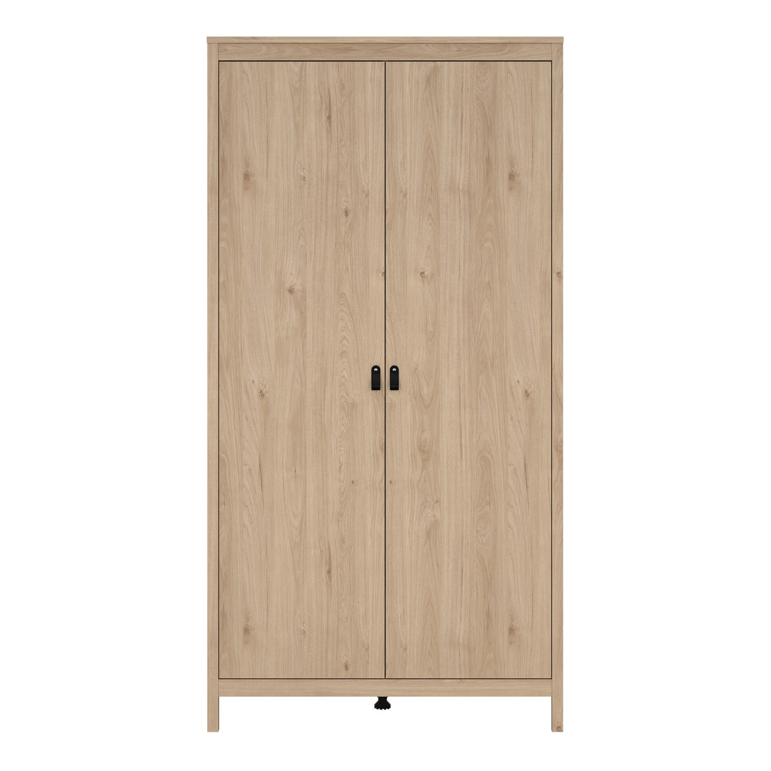 Barcelona Wardrobe with 2 Doors in Jackson Hickory Oak