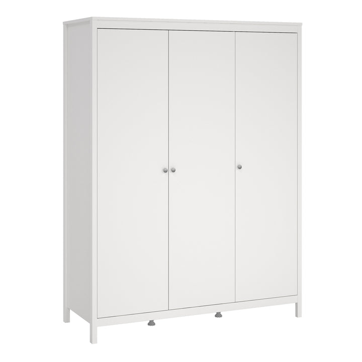 Madrid 3 Piece Bundle, Bedside, Chest and 3 Door Wardrobe - TidySpaces