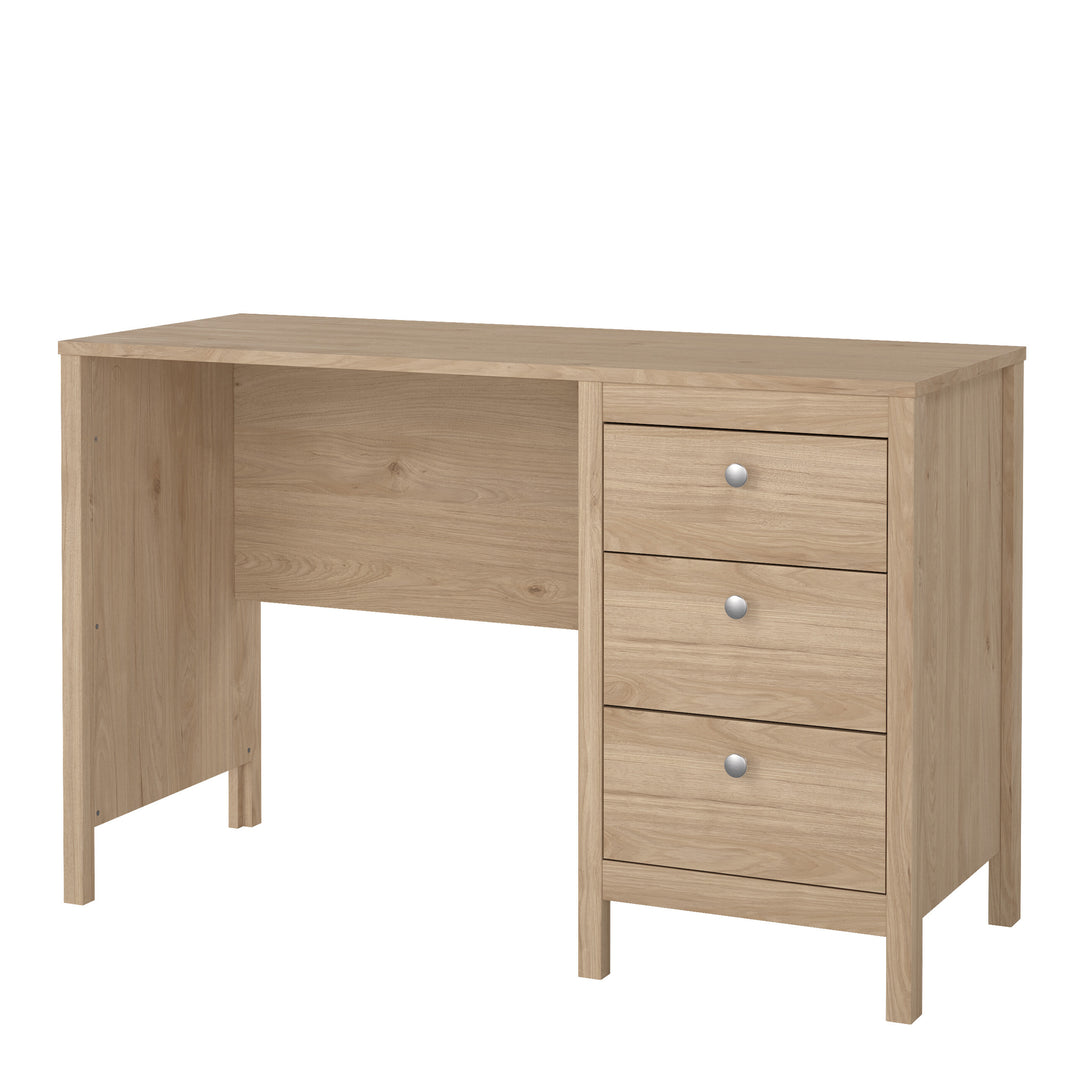 Madrid Desk 3 Drawers in Jackson Hickory Oak