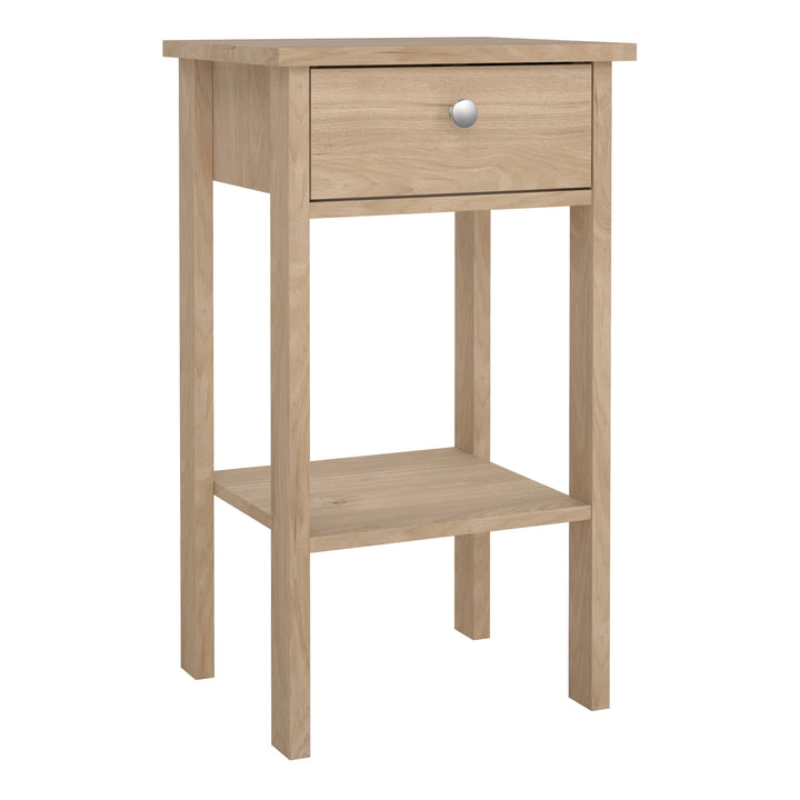 Madrid Bedside Table with 1 Drawers in Jackson Hickory Oak - TidySpaces