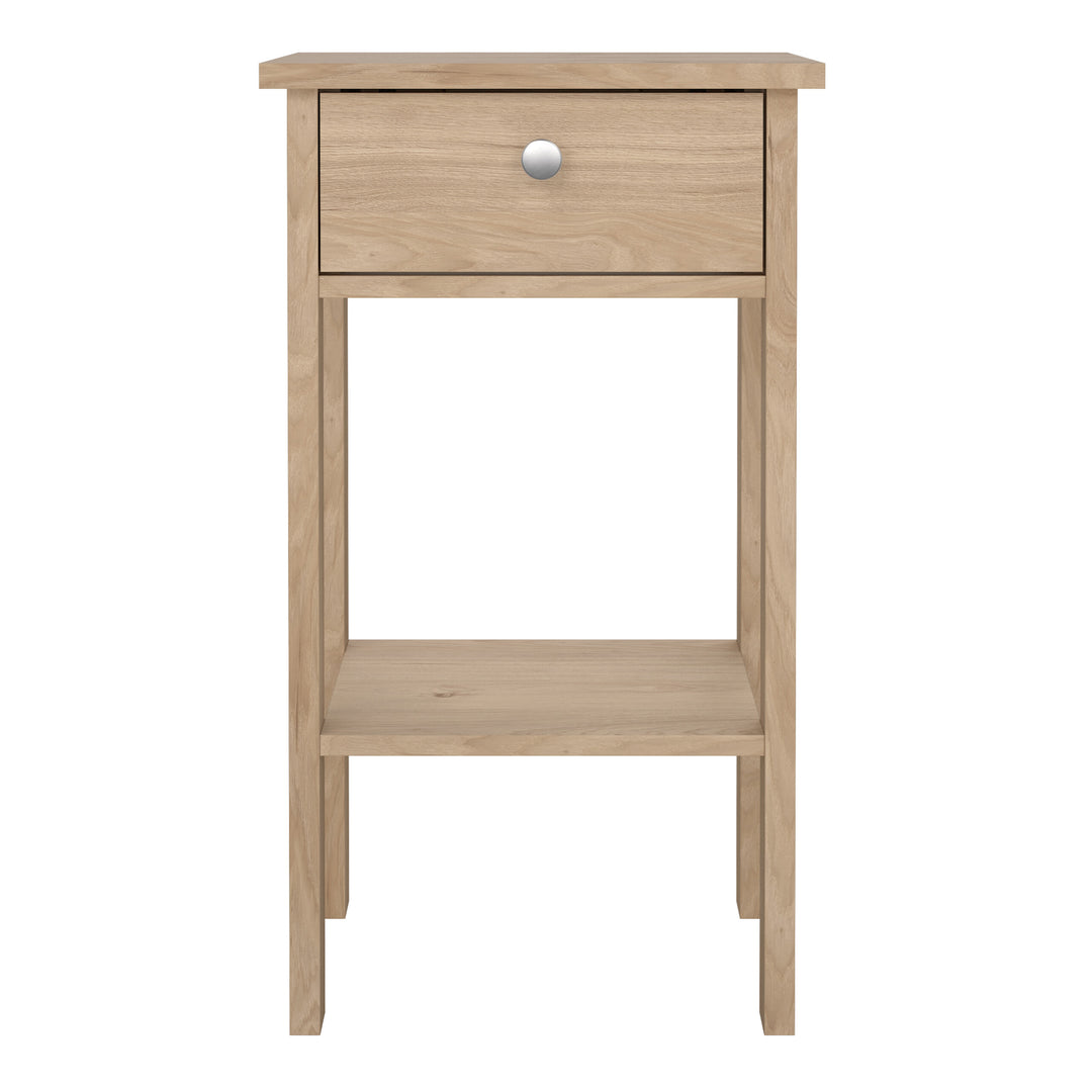 Madrid Bedside Table with 1 Drawers in Jackson Hickory Oak - TidySpaces