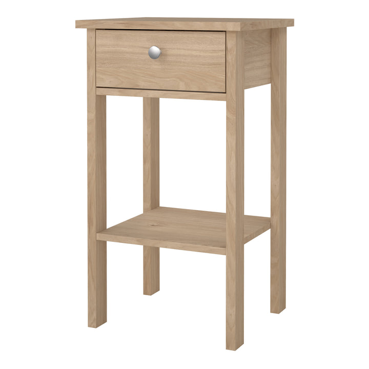 Madrid Bedside Table with 1 Drawers in Jackson Hickory Oak - TidySpaces