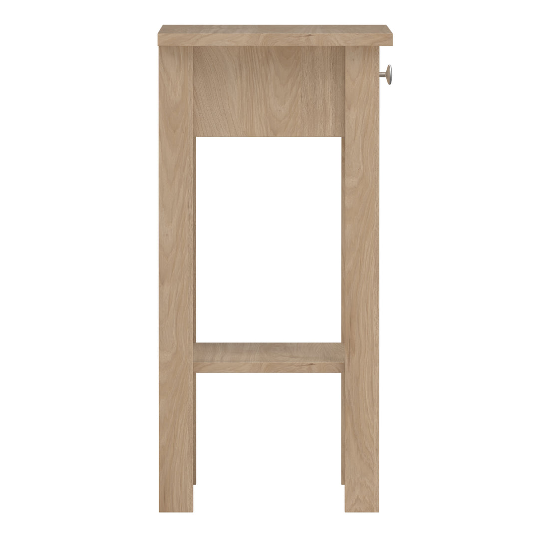 Madrid Bedside Table with 1 Drawers in Jackson Hickory Oak - TidySpaces