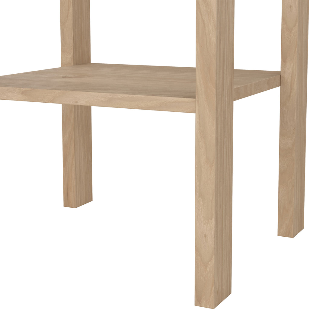 Madrid Bedside Table with 1 Drawers in Jackson Hickory Oak - TidySpaces