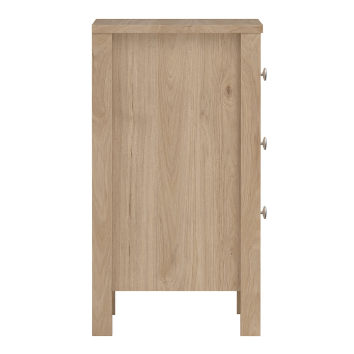 Madrid Bedside Table 3 Drawers in Jackson Hickory Oak