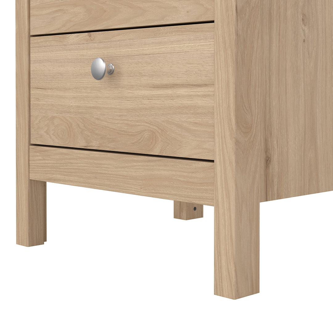 Madrid Bedside Table 3 Drawers in Jackson Hickory Oak