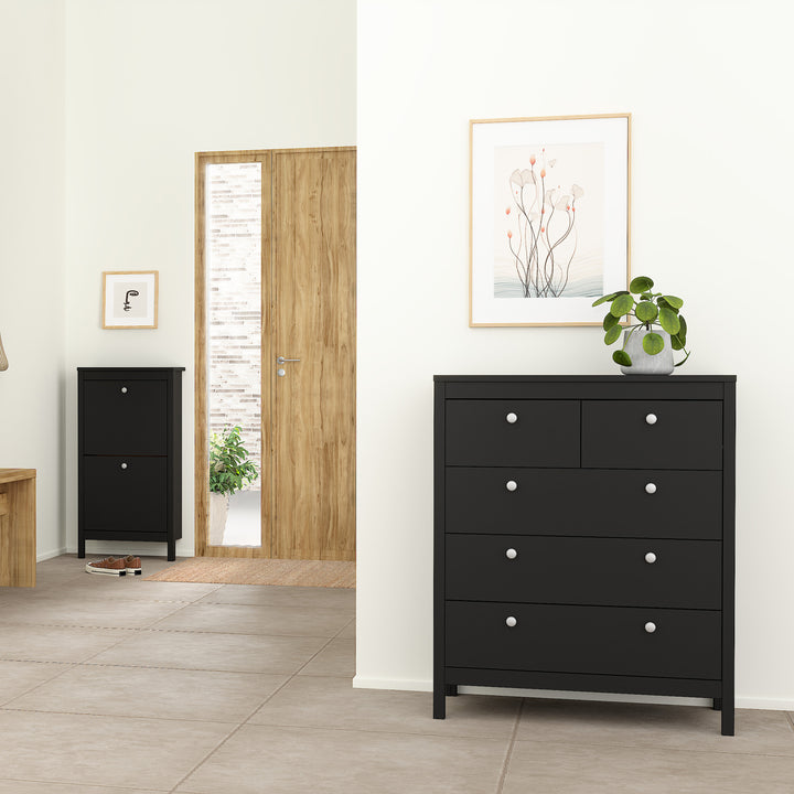 Madrid 3 Piece Bundle, Bedside, Chest and 3 Door Wardrobe - TidySpaces