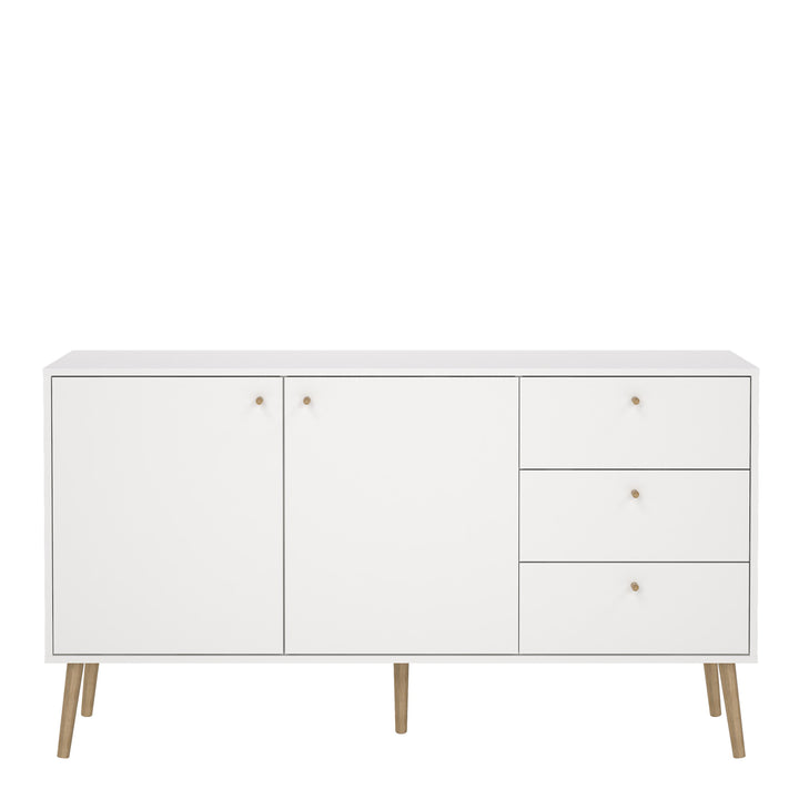 Cumbria Sideboard 2 Doors + 3 Drawers White