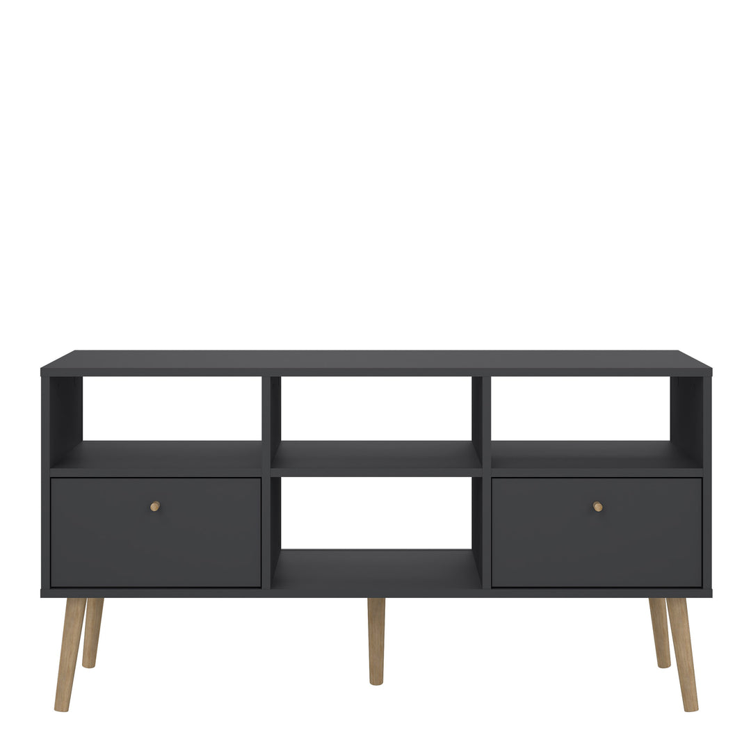 Cumbria TV-Unit 2 Drawers Dark Grey