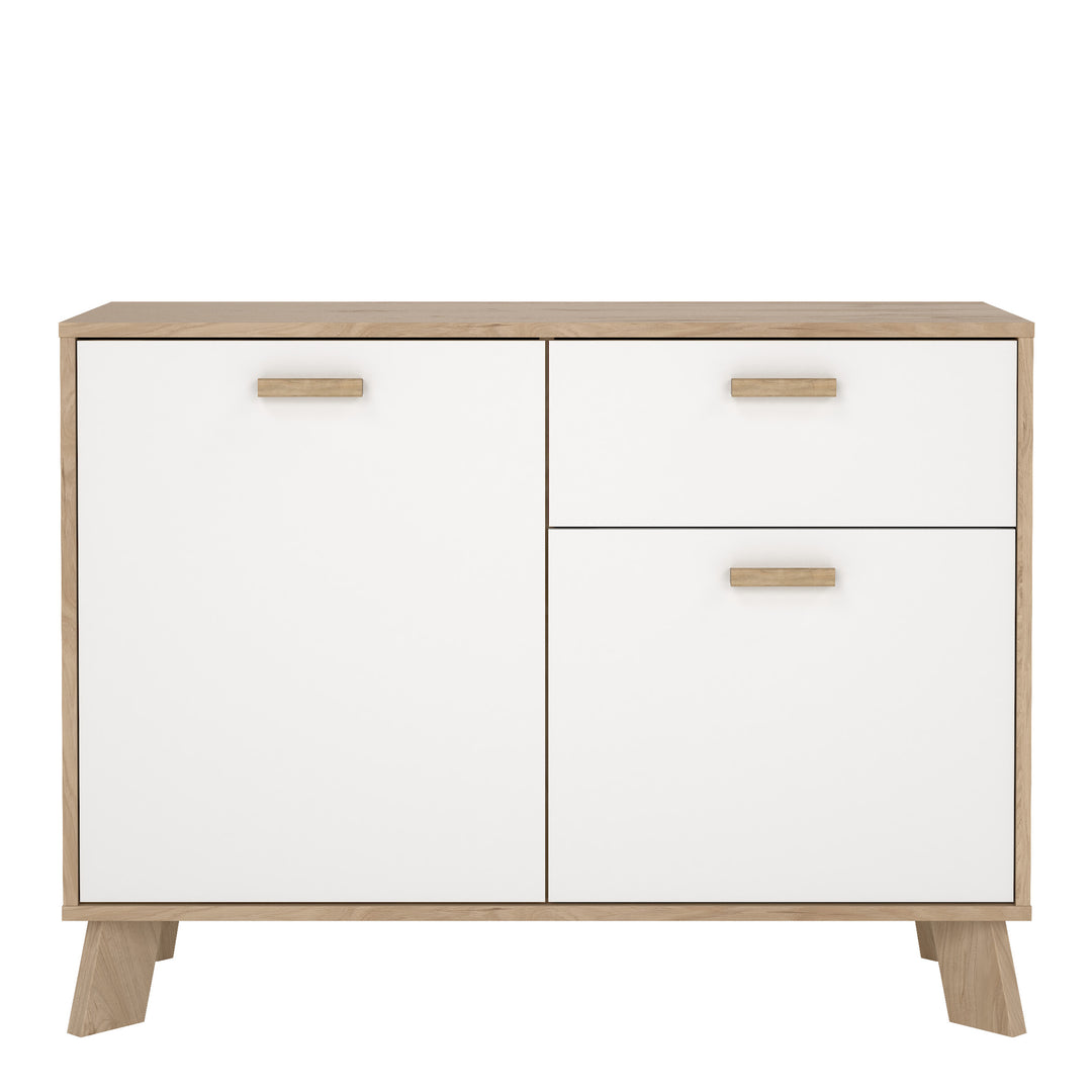 Ikast Sideboard 2 Doors + 1 Drawer in Jackson Hickory and White