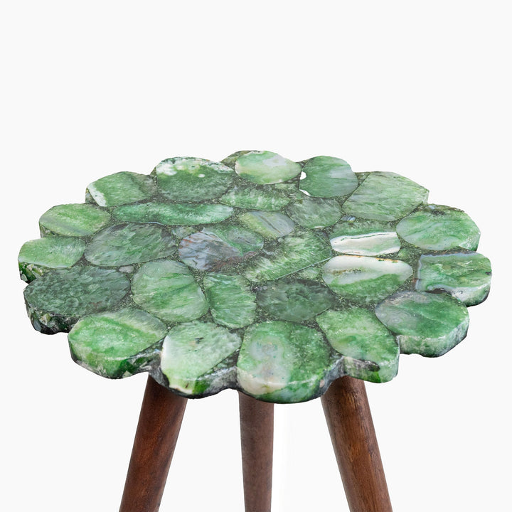 Myra Green Agate End Table