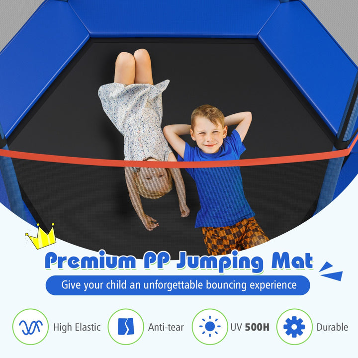 7 Feet Kids Trampoline with Safety Enclosure Net