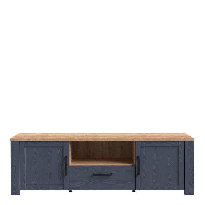 Bohol TV Unit Inc. LED Light in Riviera Oak/Navy