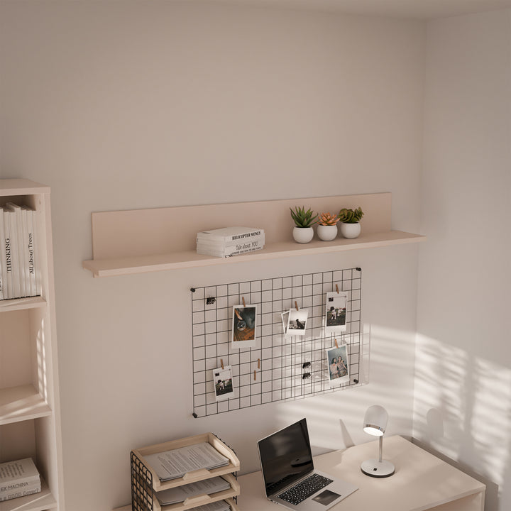 Alice Springs Floating Bedside Shelf in Sand