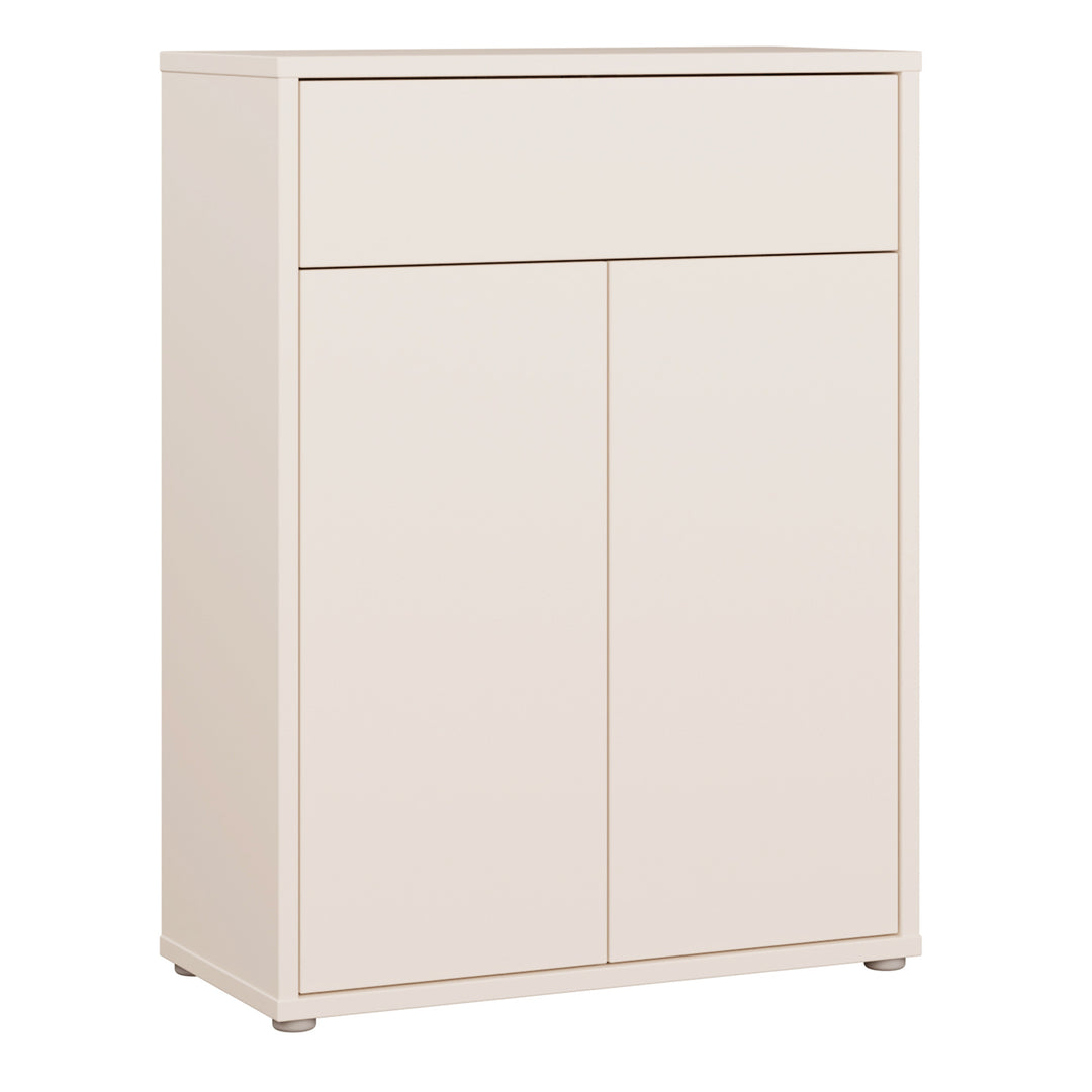 Alice Springs Shoe Cabinet with 2 Doors Push-to-Open &amp; 1 Drawer Push-to-Open in Sand