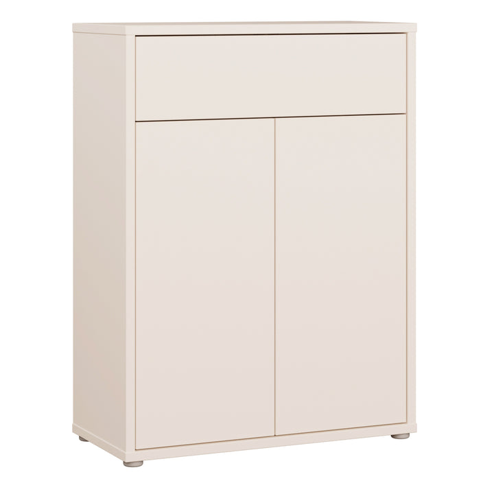 Alice Springs Shoe Cabinet with 2 Doors Push-to-Open &amp; 1 Drawer Push-to-Open in Sand