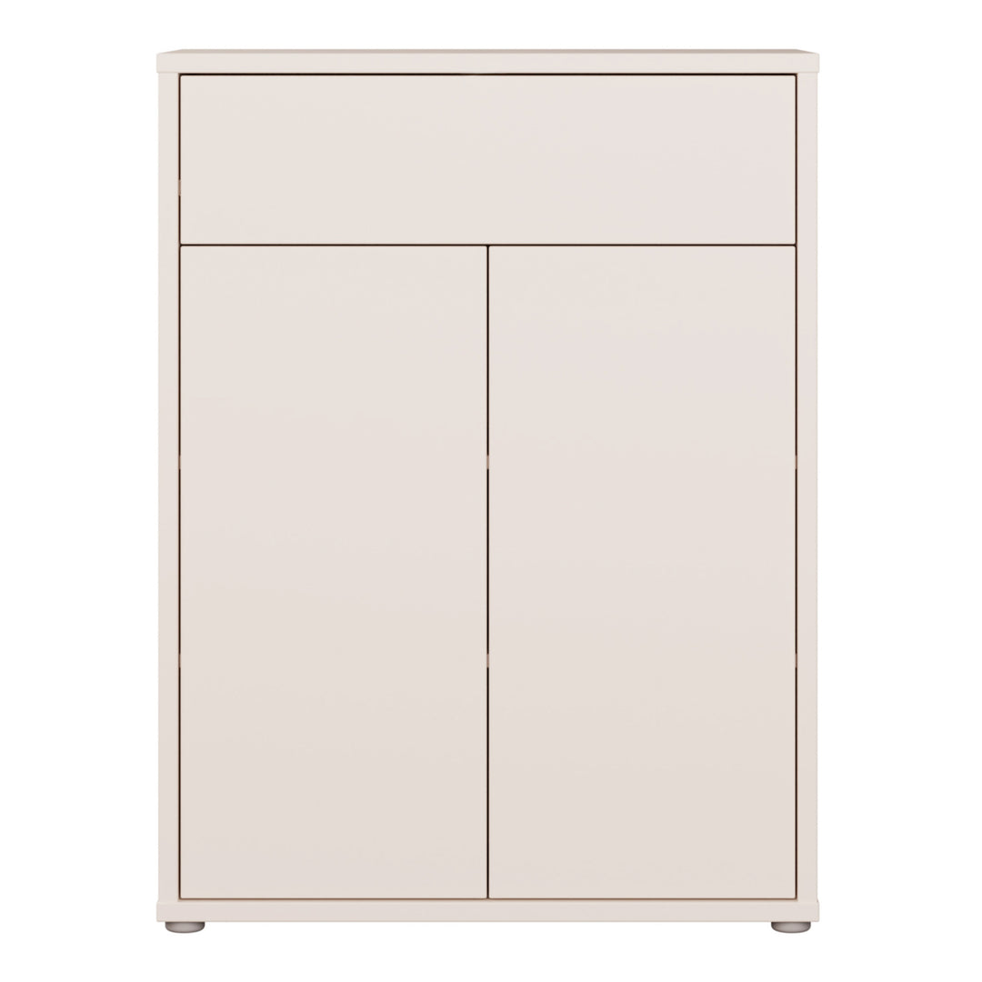 Alice Springs Shoe Cabinet with 2 Doors Push-to-Open &amp; 1 Drawer Push-to-Open in Sand