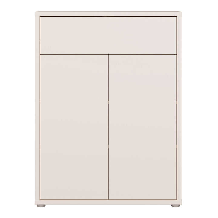 Alice Springs Shoe Cabinet with 2 Doors Push-to-Open &amp; 1 Drawer Push-to-Open in Sand