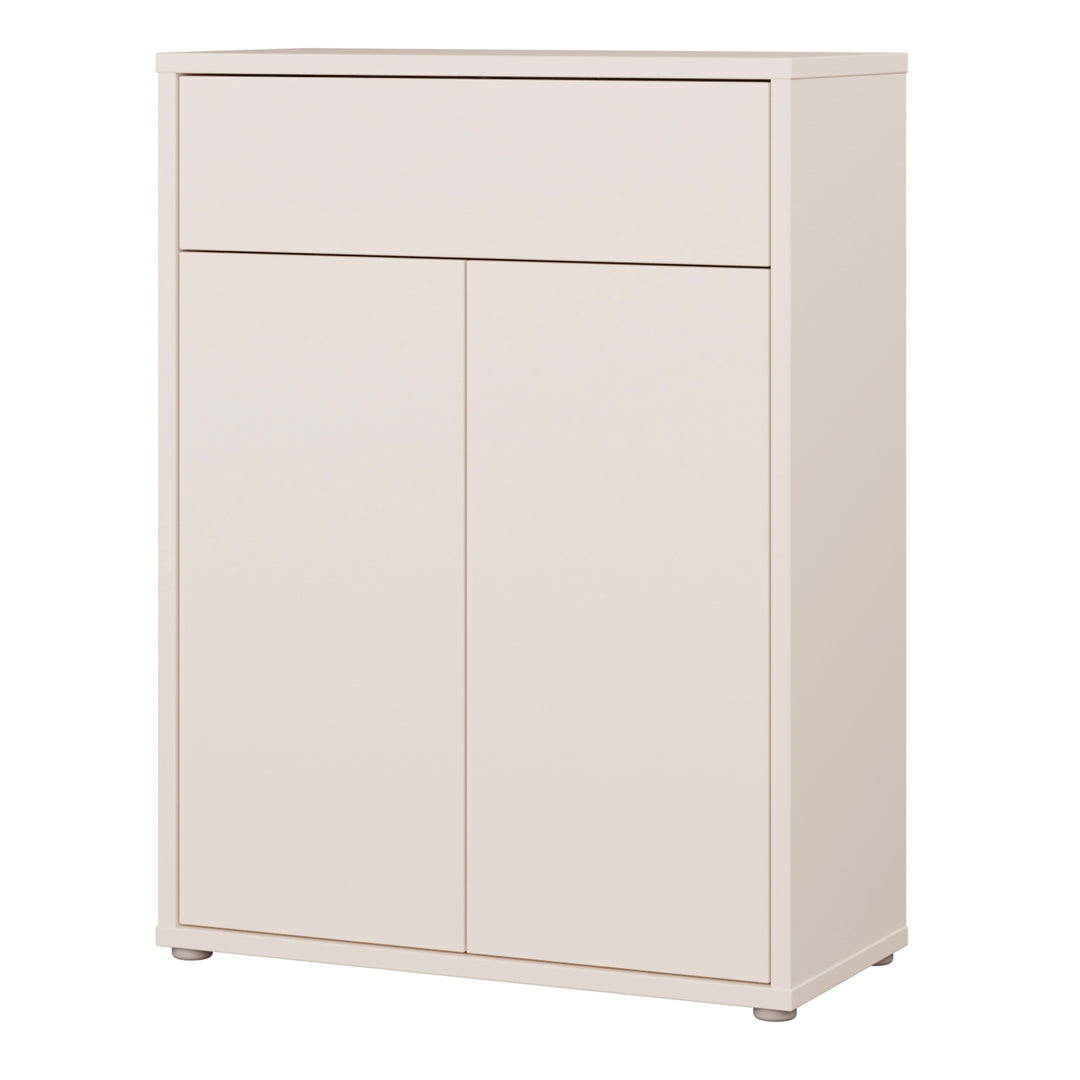 Alice Springs Shoe Cabinet with 2 Doors Push-to-Open &amp; 1 Drawer Push-to-Open in Sand