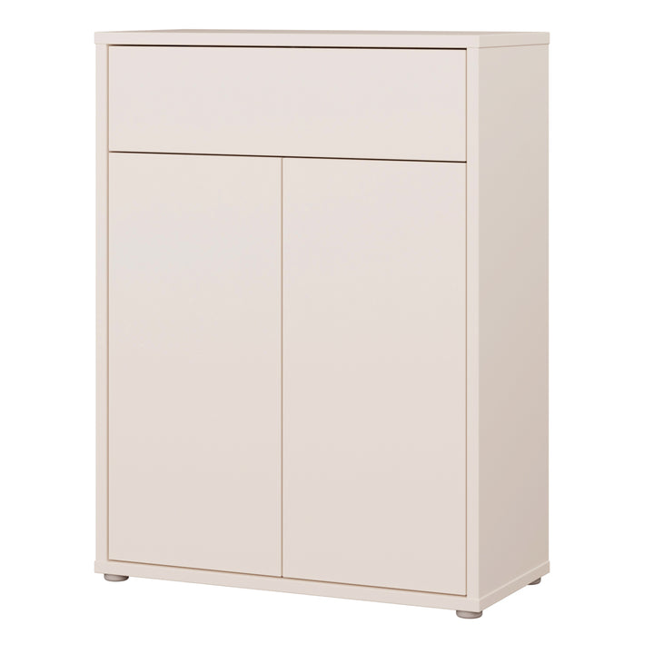 Alice Springs Shoe Cabinet with 2 Doors Push-to-Open &amp; 1 Drawer Push-to-Open in Sand