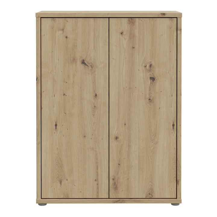 Alice Springs Shoe Cabinet with 2 Doors Push-to-Open in Artisan Oak