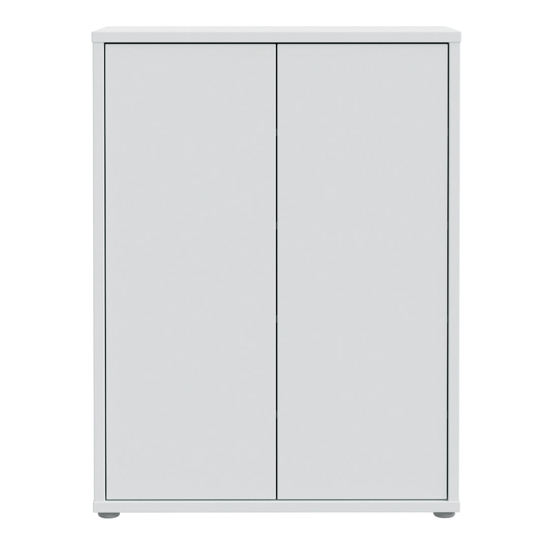 Alice Springs Shoe Cabinet with 2 Doors Push-to-Open in Light Grey