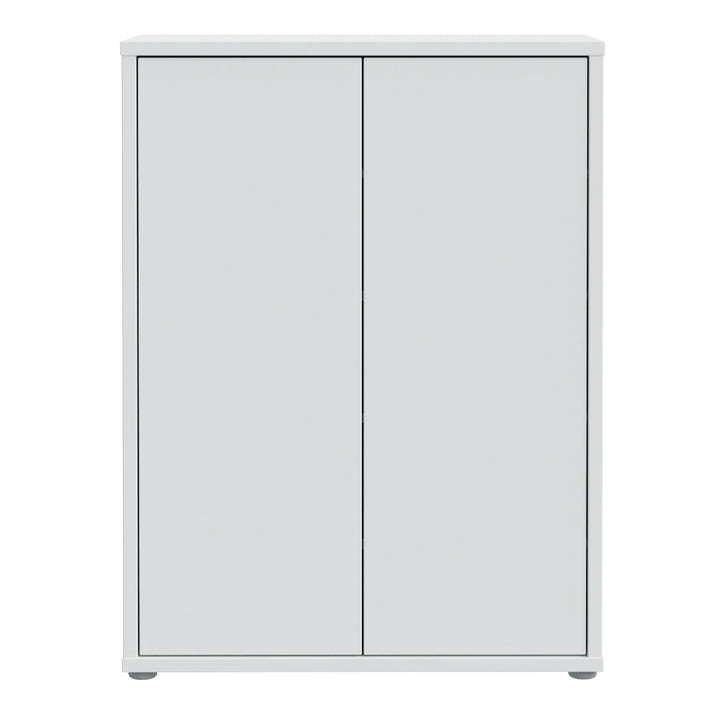 Alice Springs Shoe Cabinet with 2 Doors Push-to-Open in Light Grey