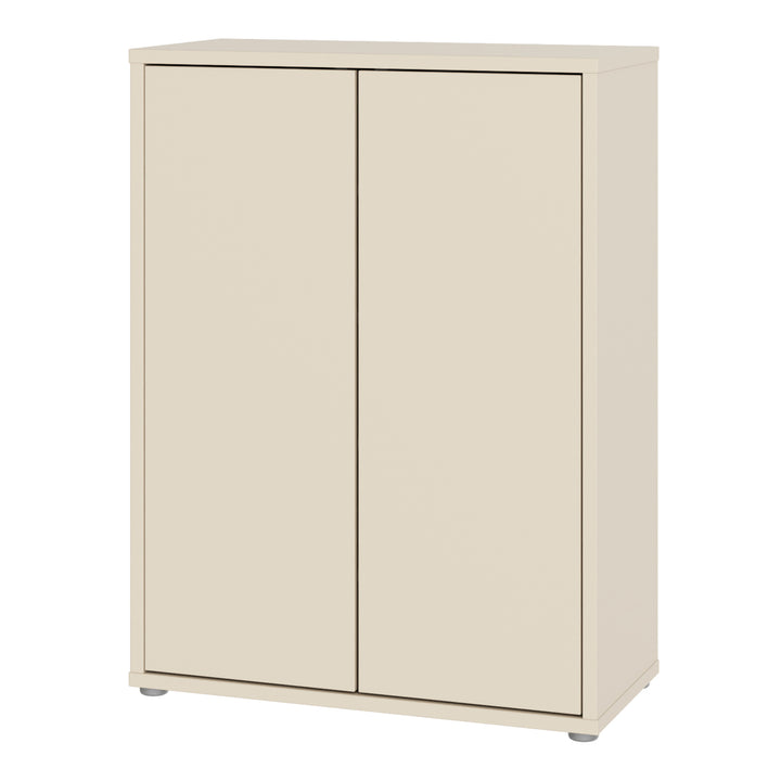 Alice Springs Shoe Cabinet with 2 Doors Push-to-Open in Sand