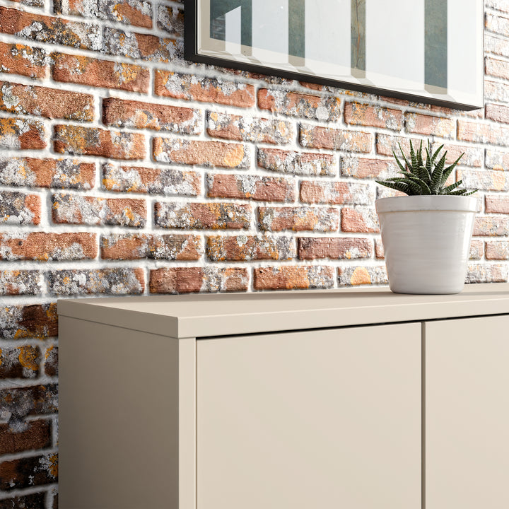 Alice Springs Shoe Cabinet with 2 Doors Push-to-Open in Sand