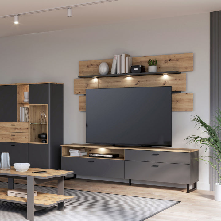 Klara Wall Shelf inc LED Lighting - TidySpaces