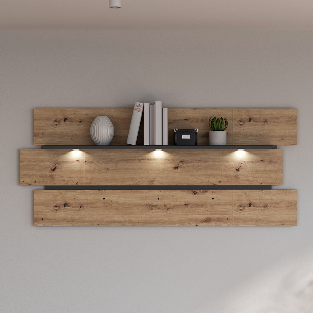 Klara Wall Shelf inc LED Lighting - TidySpaces