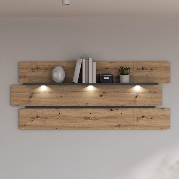 Klara Wall Shelf inc LED Lighting - TidySpaces