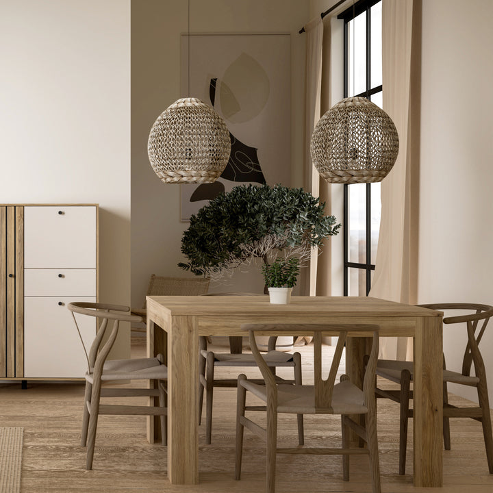 Grafton Extending Dining Table in Oak - TidySpaces