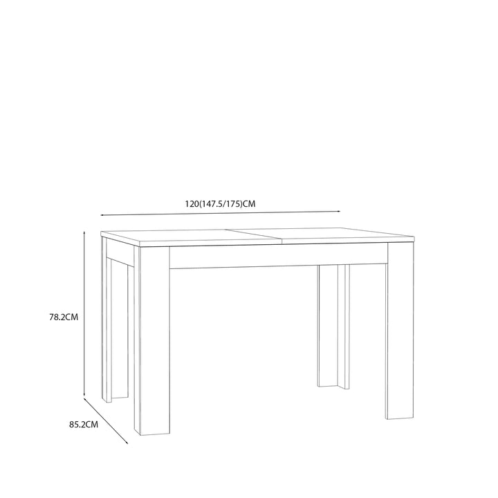 Grafton Extending Dining Table in Oak - TidySpaces