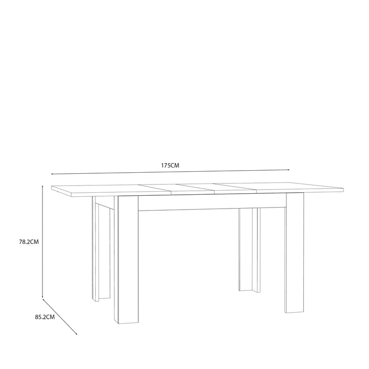 Grafton Extending Dining Table in Oak - TidySpaces