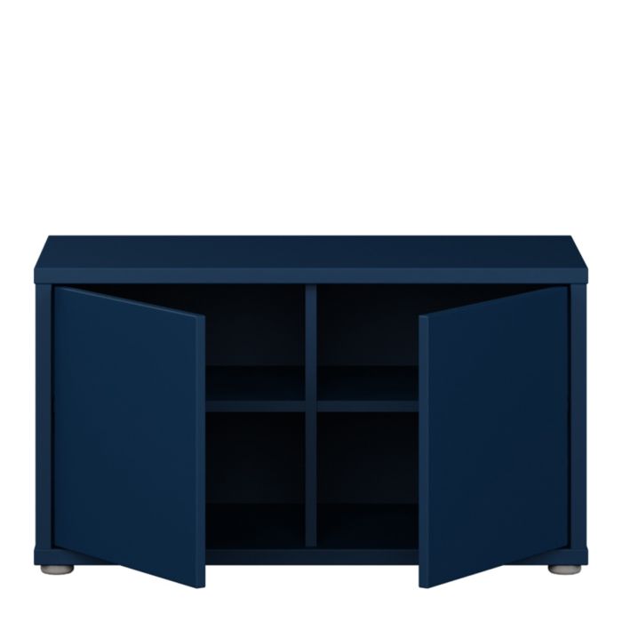 Alice Springs Bench with 2 Doors Push-to-Open in Night Blue