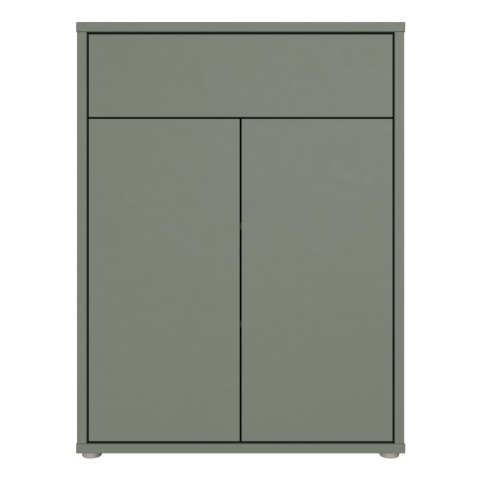 Alice Springs Shoe Cabinet with 2 Doors Push-to-Open &amp; 1 Drawer Push-to-Open in Sage Green