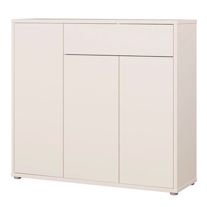 Alice Springs Shoe Cabinet with 3 Doors Push-to-Open &amp; 1 Drawer Push-to-Open in Sand
