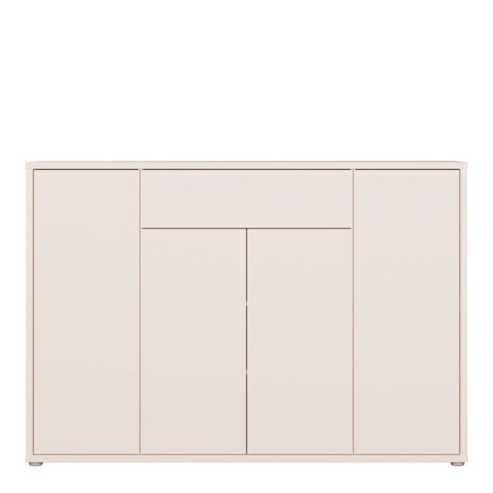 Alice Springs Shoe Cabinet with 4 Doors Push-to-Open &amp; 1 Drawer Push-to-Open in Sand